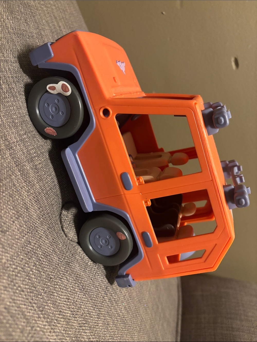 Bluey Orange and Lavender Kids Toy Van -